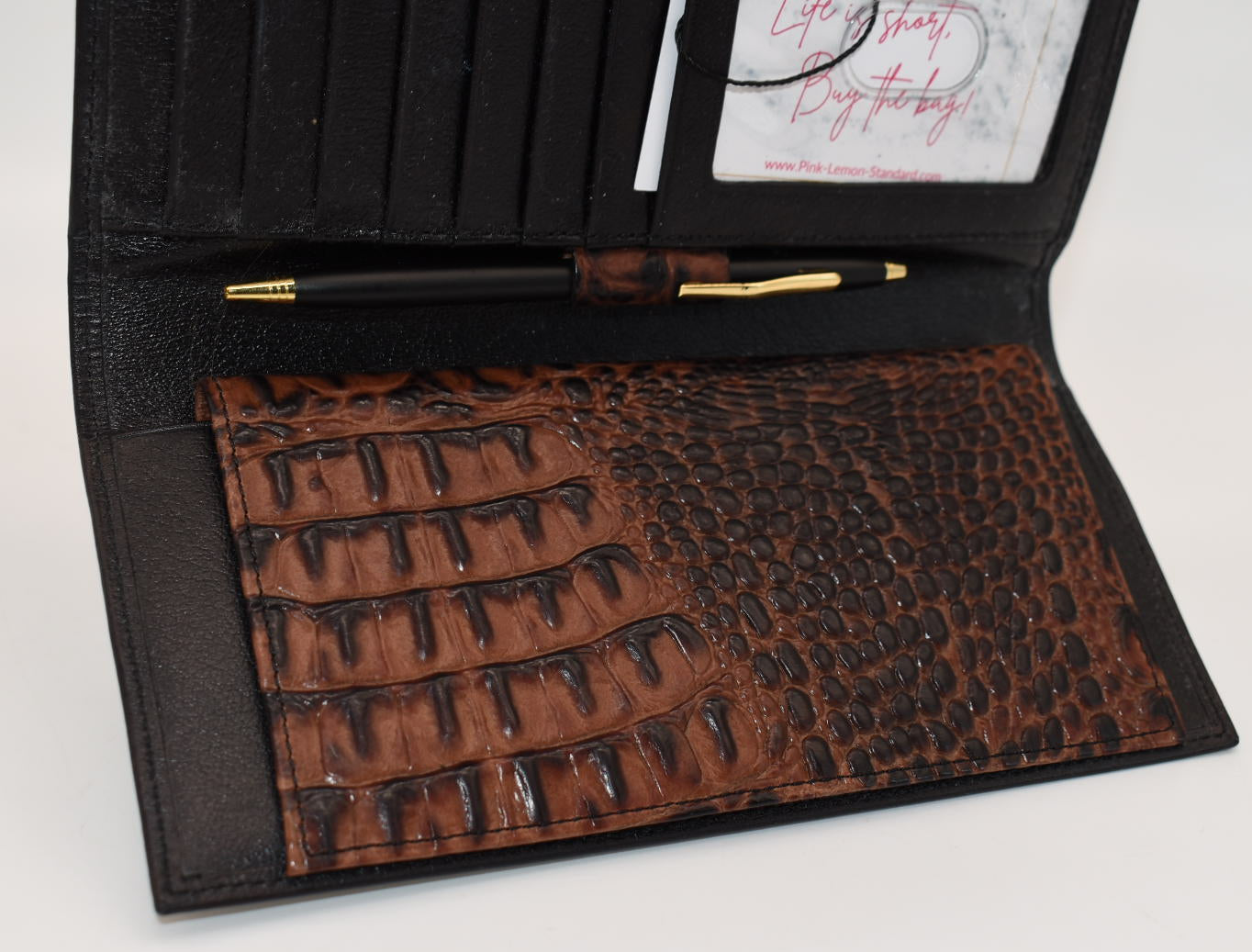 Brahmin Soft Checkbook Wallet in Tuscan Tri-Texture