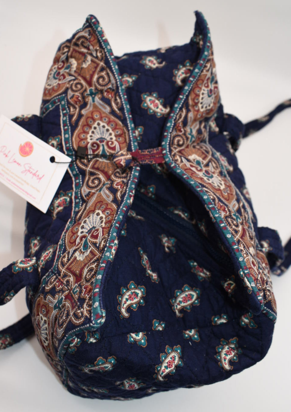 Vera Bradley Hoosier Shoulder Bag in "Navy - 1991" Pattern