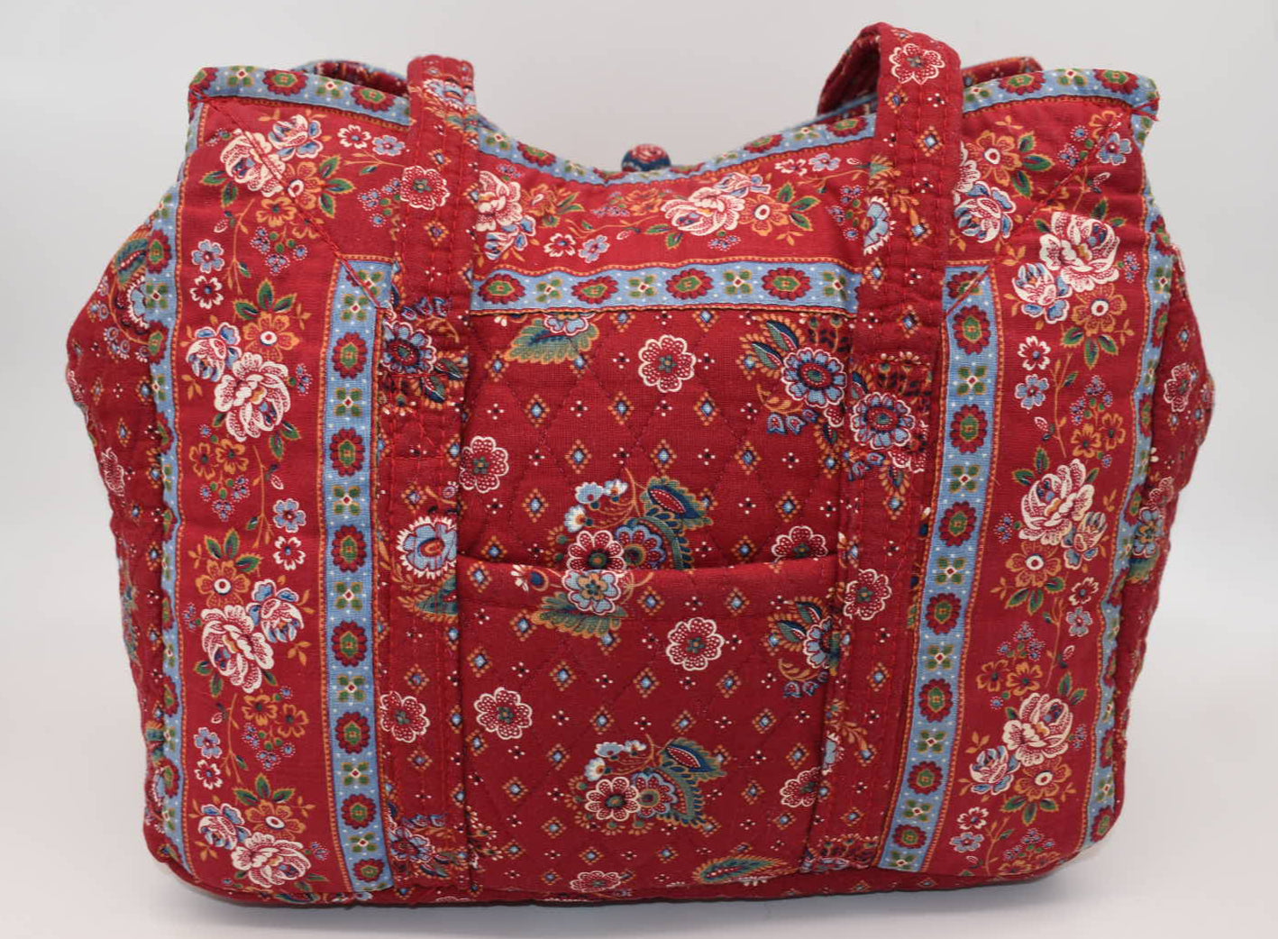 Vera Bradley Hoosier Shoulder Bag in "Provincial Red - 1986" Pattern