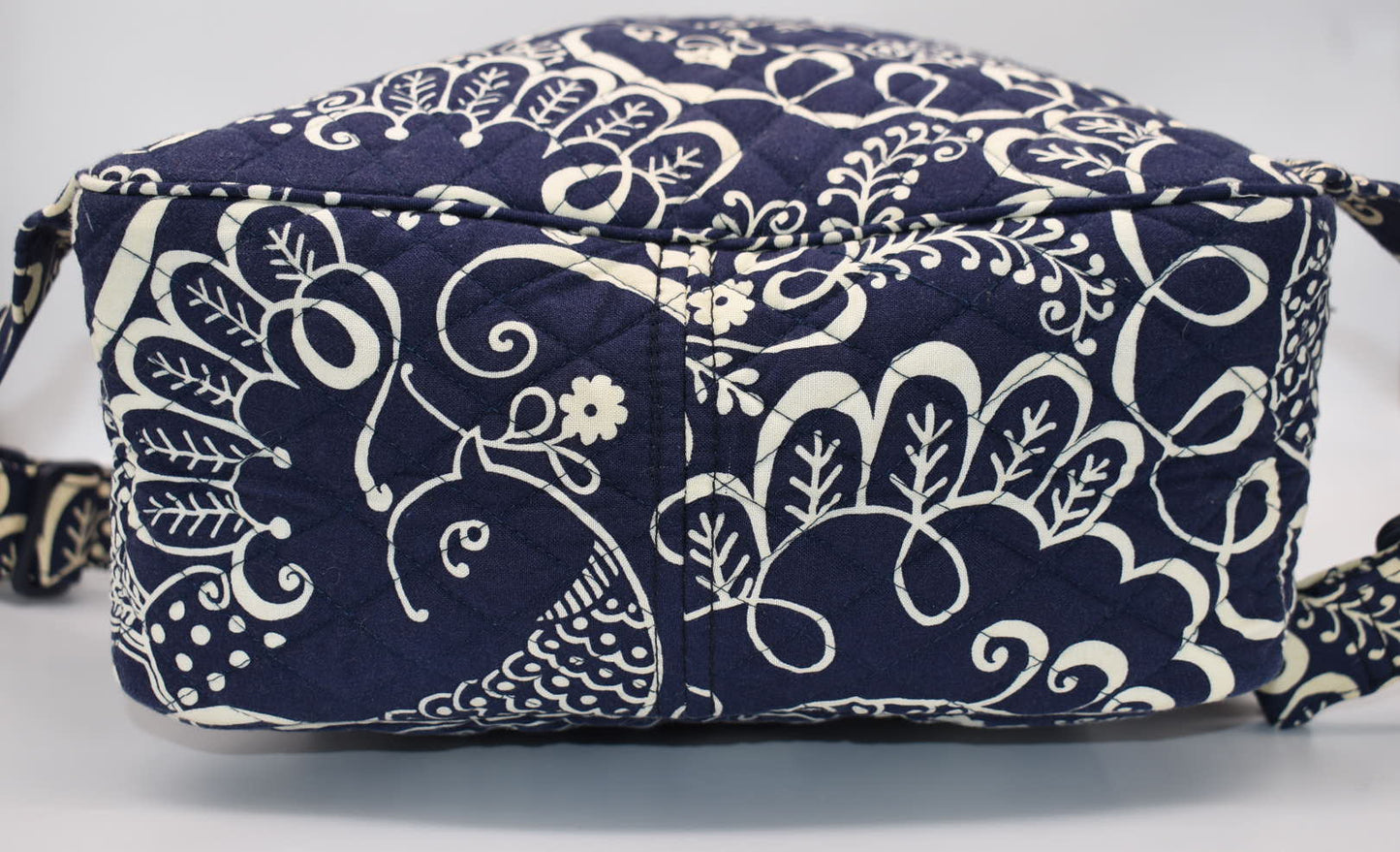 Vera Bradley Large Ultimate Backpack in "Twirly Birds- Navy" Pattern