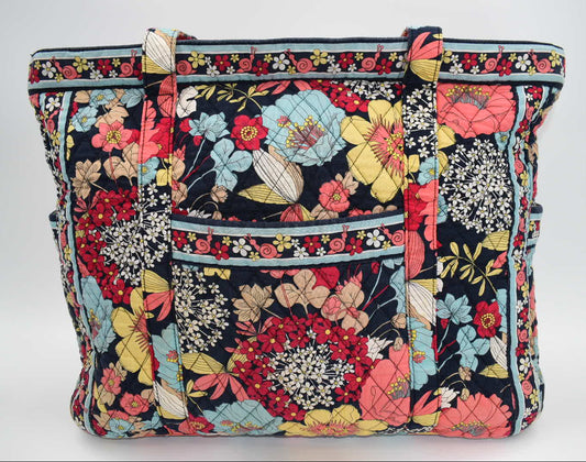 Vera Bradley Get Carried Away Tote Bag in "Happy Snails" Pattern
