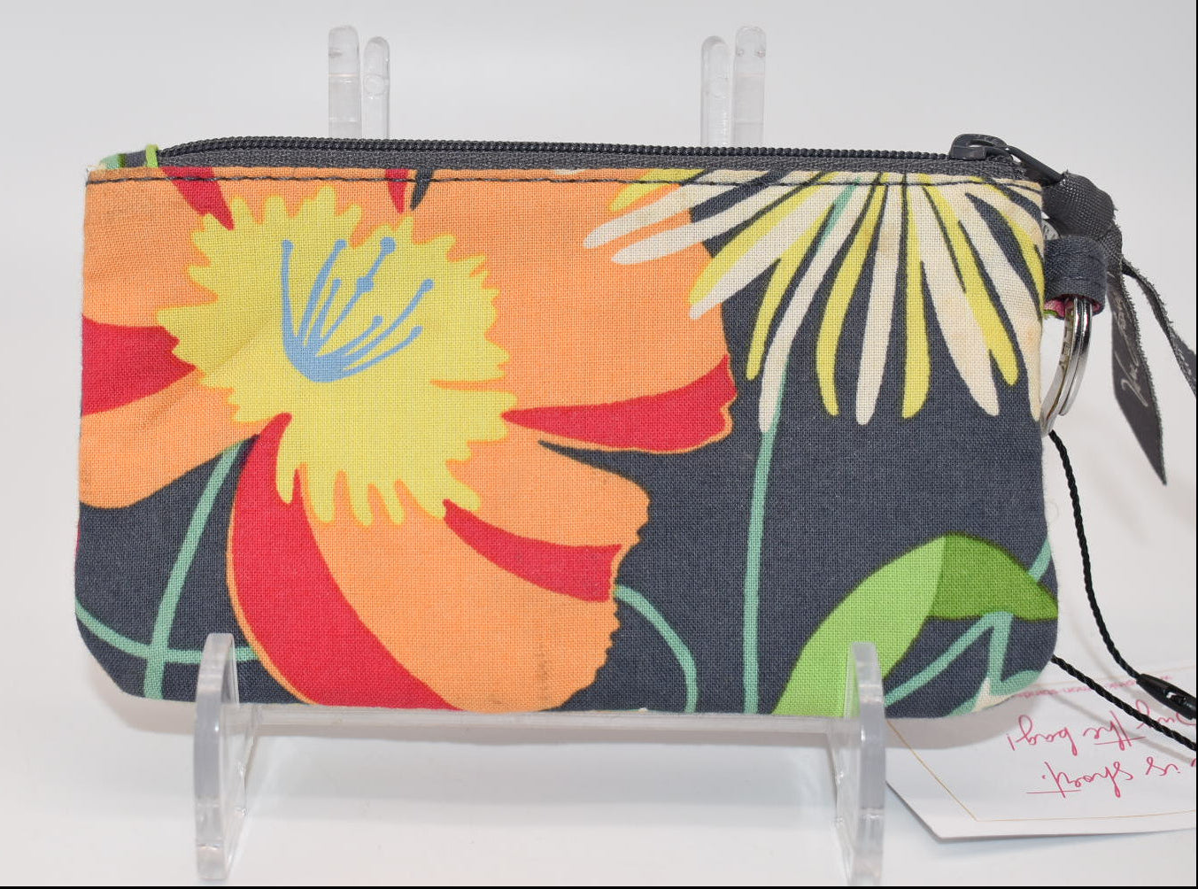 Vera Bradley Front Flap Zip Case in "Jazzy Blooms" Pattern