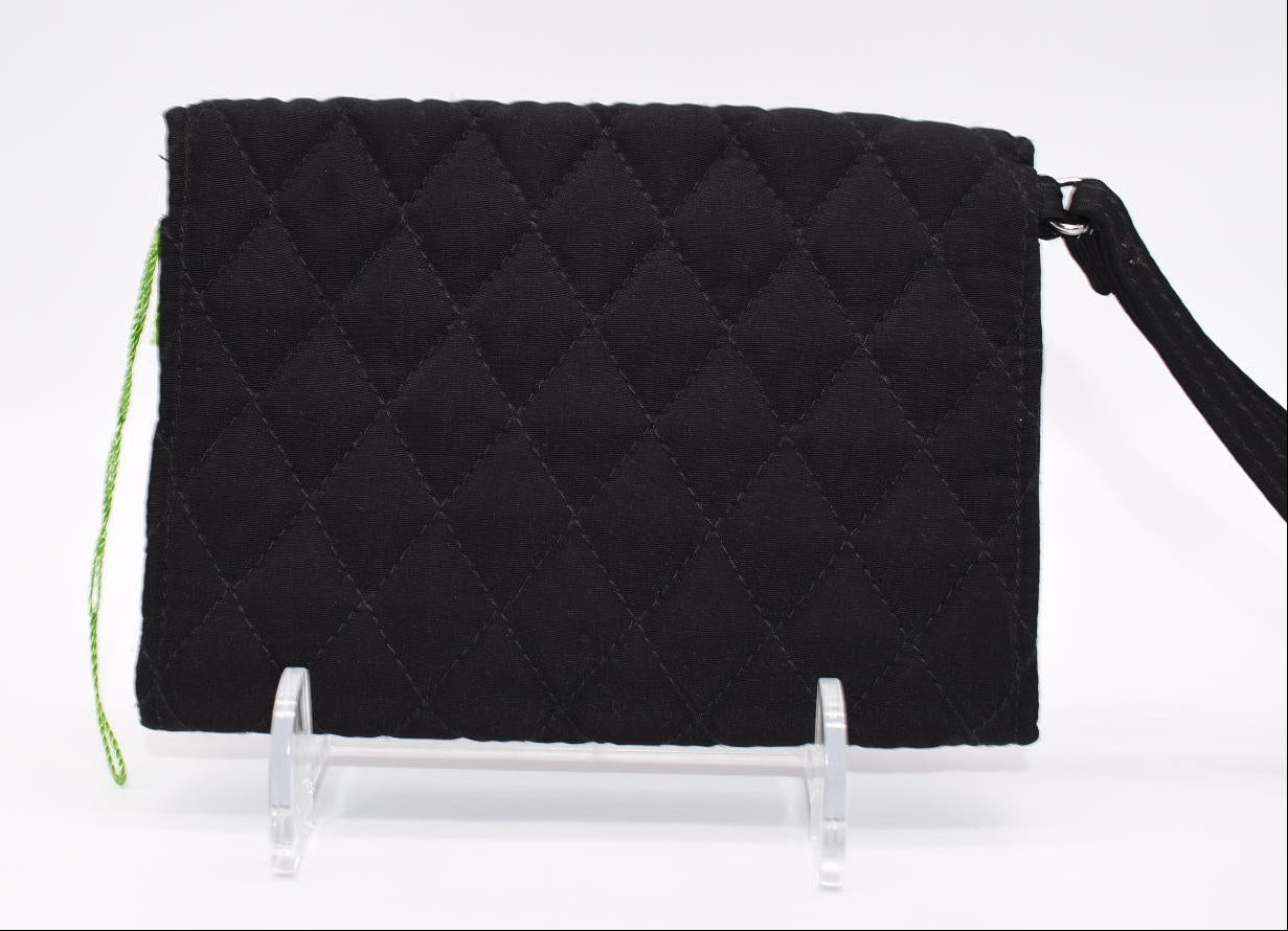 Vera Bradley "Your Turn" Smartphone Wristlet in Black Microfiber