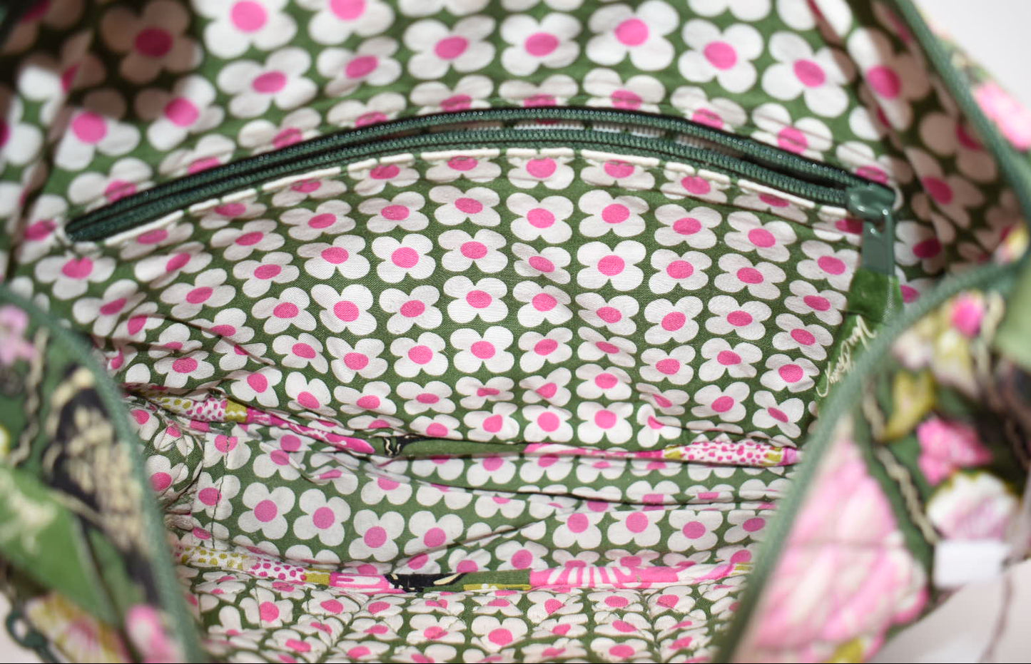 Vera Bradley On-the-Go Crossbody Bag in "Olivia Pink" Pattern