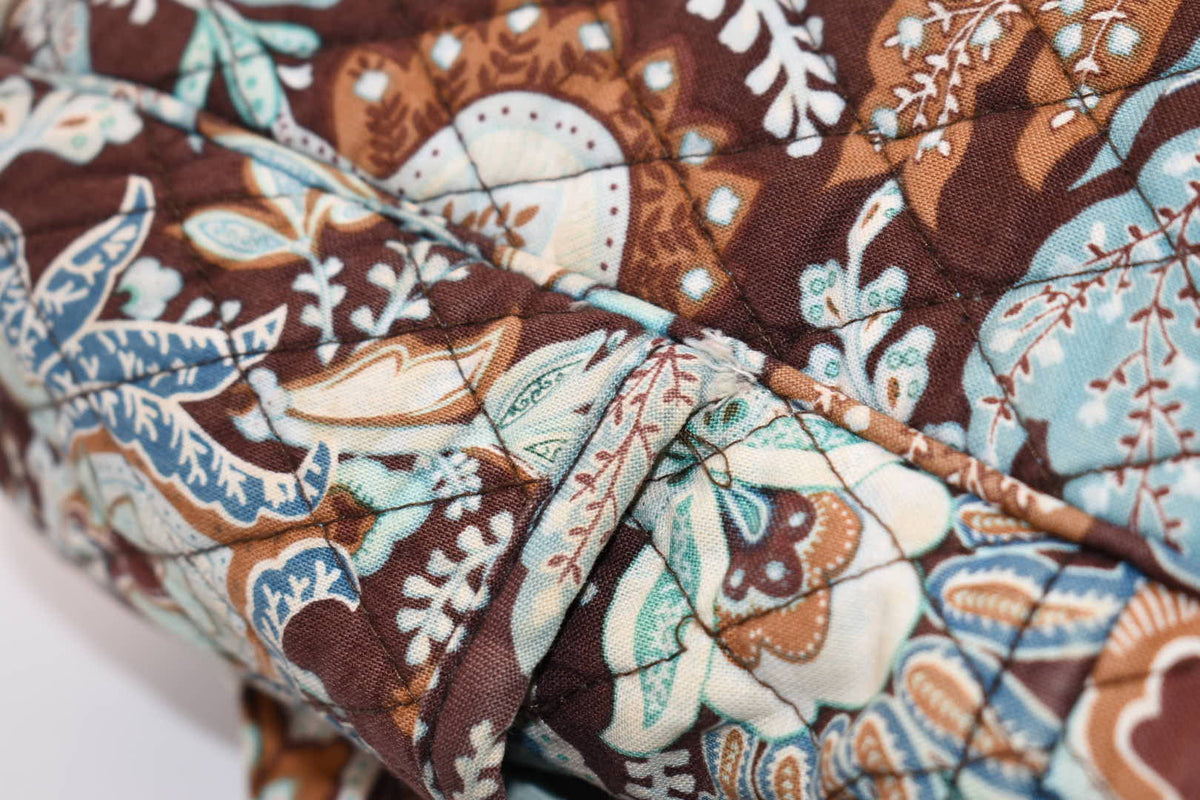 Vera Bradley Small Quilted Cotton Backpack in "Java Blue" Pattern
