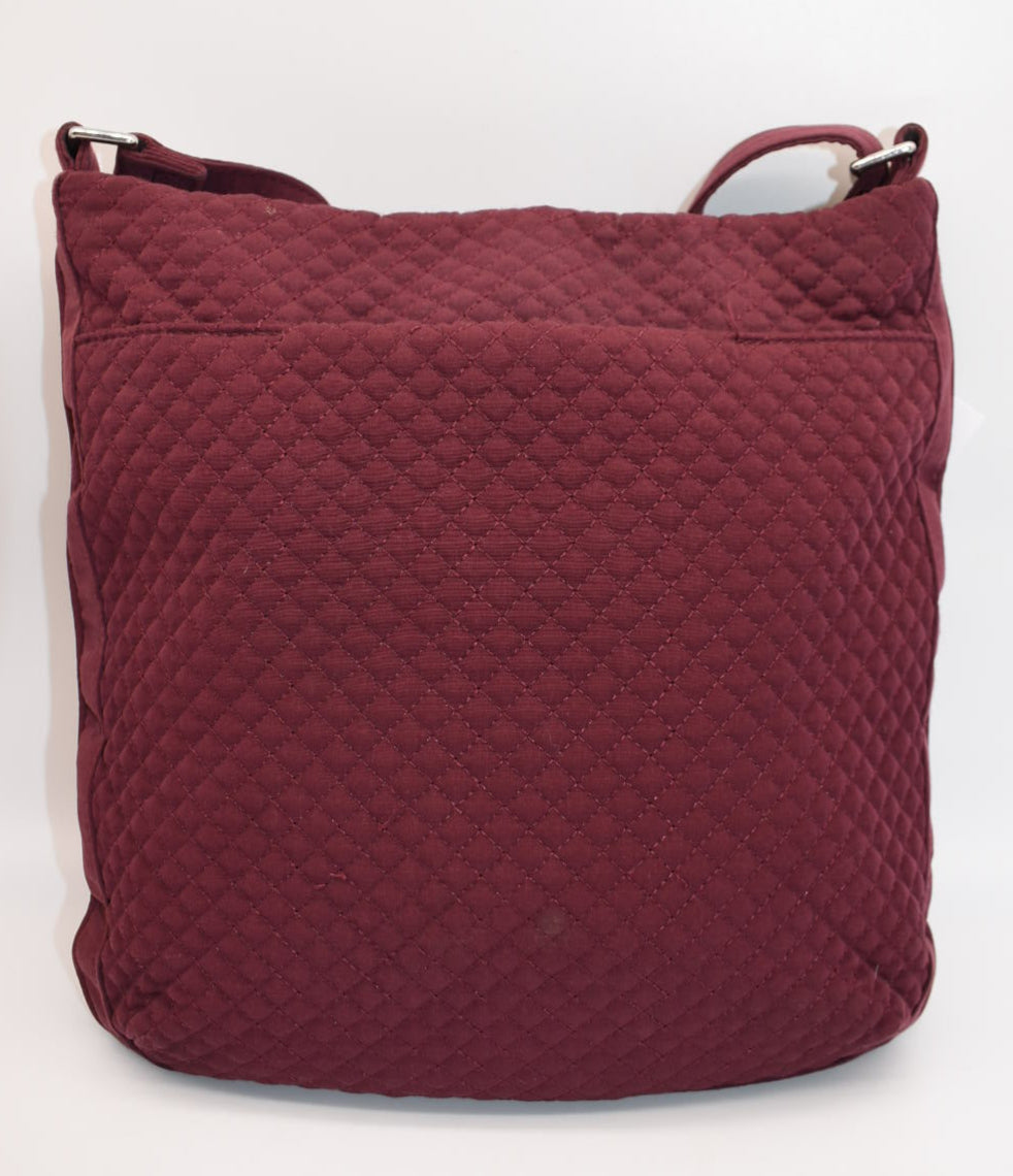 Vera Bradley Microfiber Triple Zip Hipster Crossbody Bag in "Hawthorn Rose"