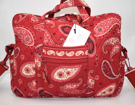 Vera Bradley Laptop/Commuter Bag in "Mesa Red" Pattern