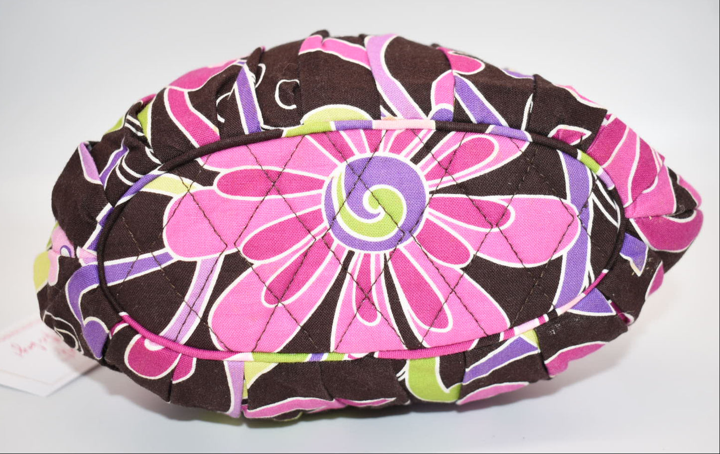 Vera Bradley Hannah Small Pleated Bag in "Purple Punch" Pattern