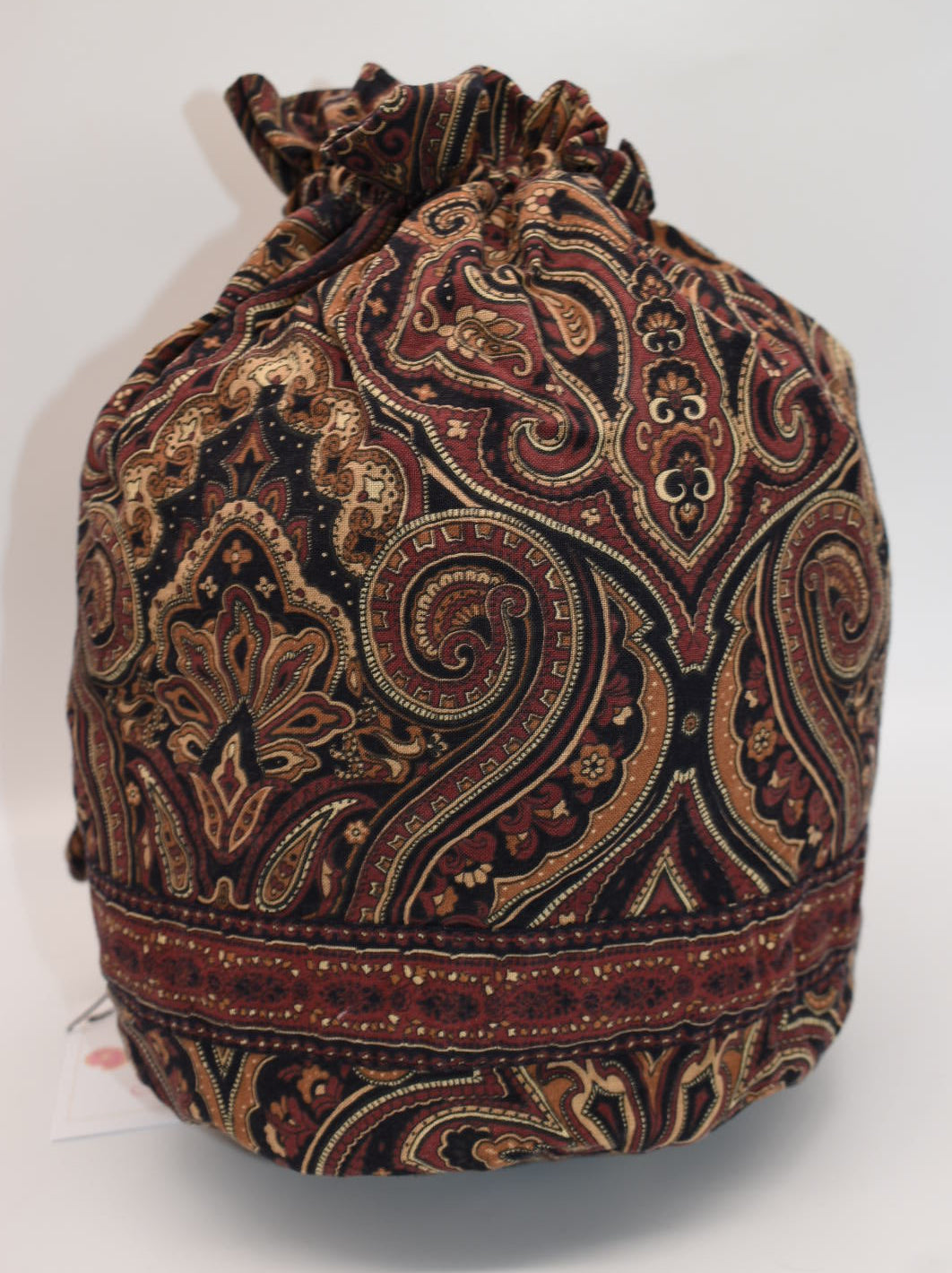 Vintage Vera Bradley Ditty Travel Bag in "Mocha" Pattern