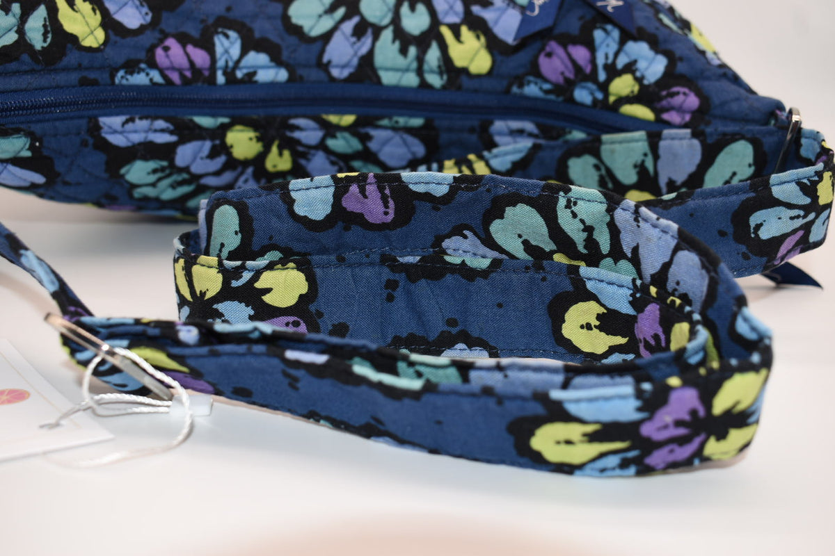 Vera Bradley Convertible Hobo Shoulder Bag in "Indigo Pop" Pattern