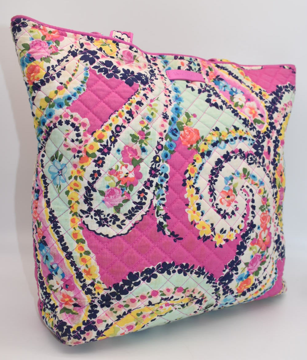 Vera Bradley Iconic Tote Bag in "Wildflower Paisley" Pattern