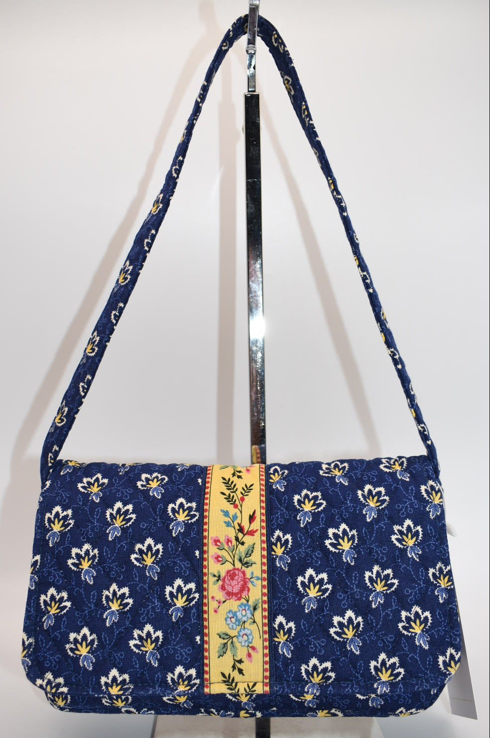 Vintage Vera Bradley Shoulder Bag in "Maison Blue" Pattern