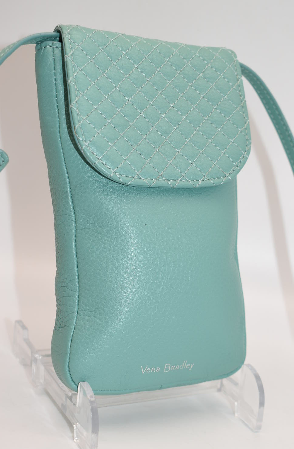 Vera Bradley Carson RFID Cellphone Crossbody Bag in Dark Aloe
