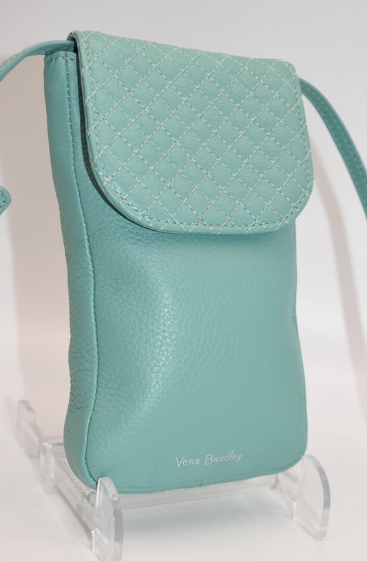 Vera Bradley Carson RFID Cellphone Crossbody Bag in Dark Aloe