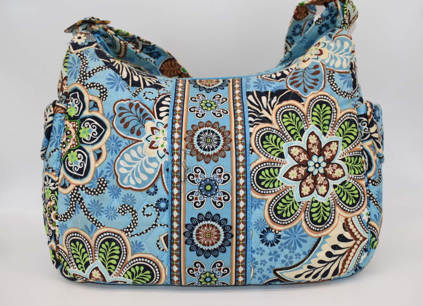 Vera Bradley On-the-Go Convertible  Shoulder Bag in "Bali Blue" Pattern