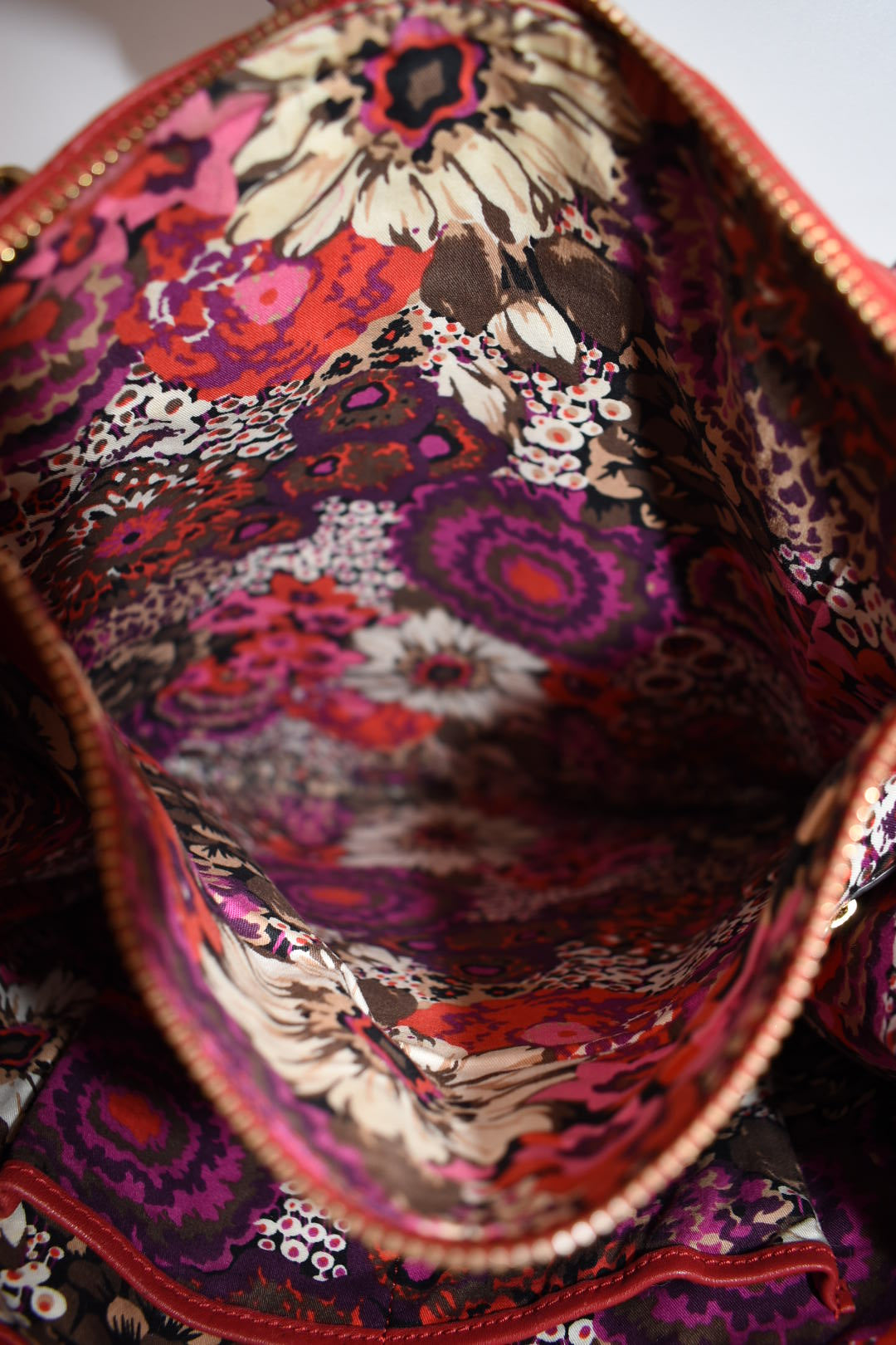 Vera Bradley Quilted Leather Nora Tote Bag in "Ella Tango"
