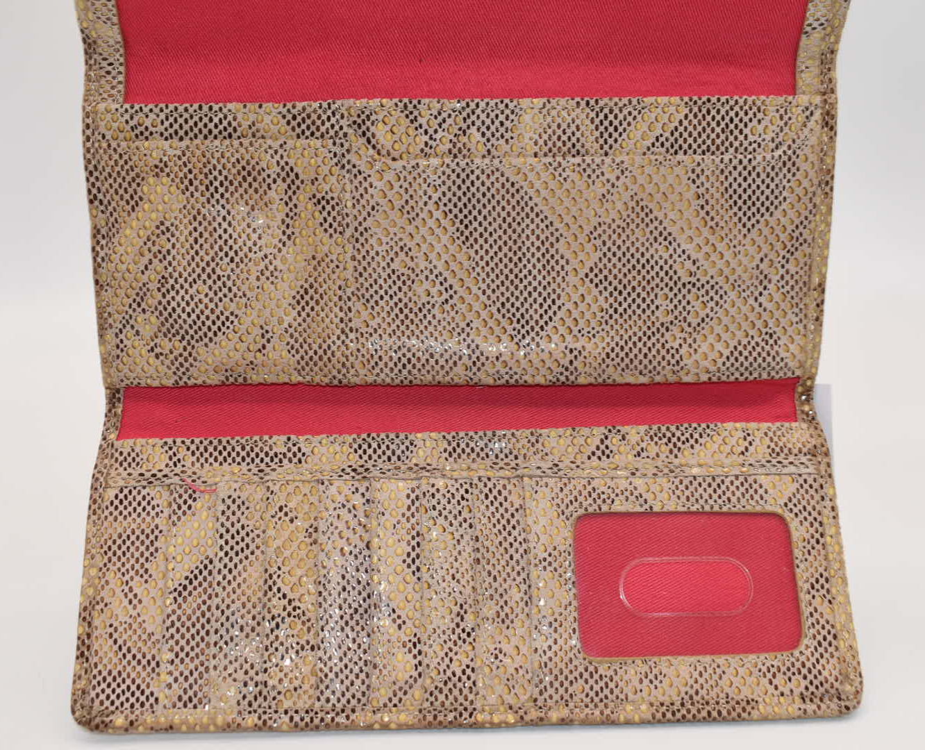 HOBO INTL Ardor Large Trifold Wallet in Exotic Print