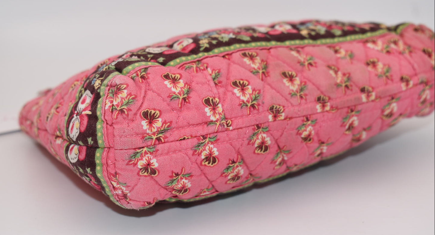 Vera Bradley Molly Shoulder Bag in "Pink Pansy" Pattern
