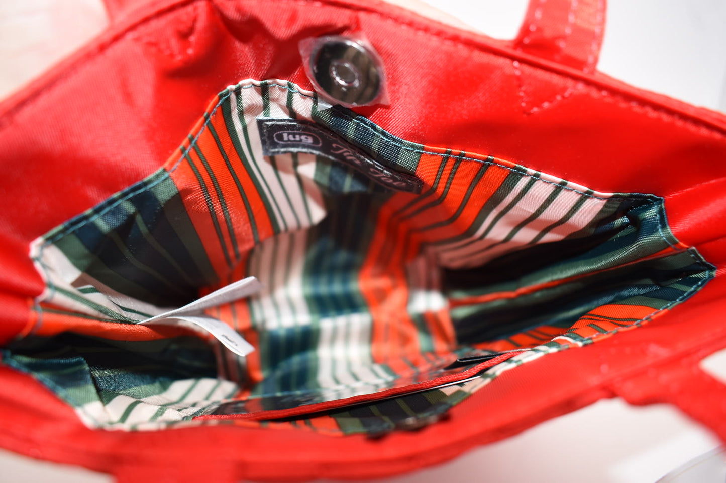 Lug Tip Toe Crossbody Bag in Poppy Red