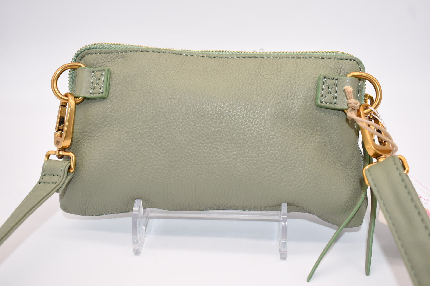 HOBO Fern Leather Slim Belt Bag in Watercress
