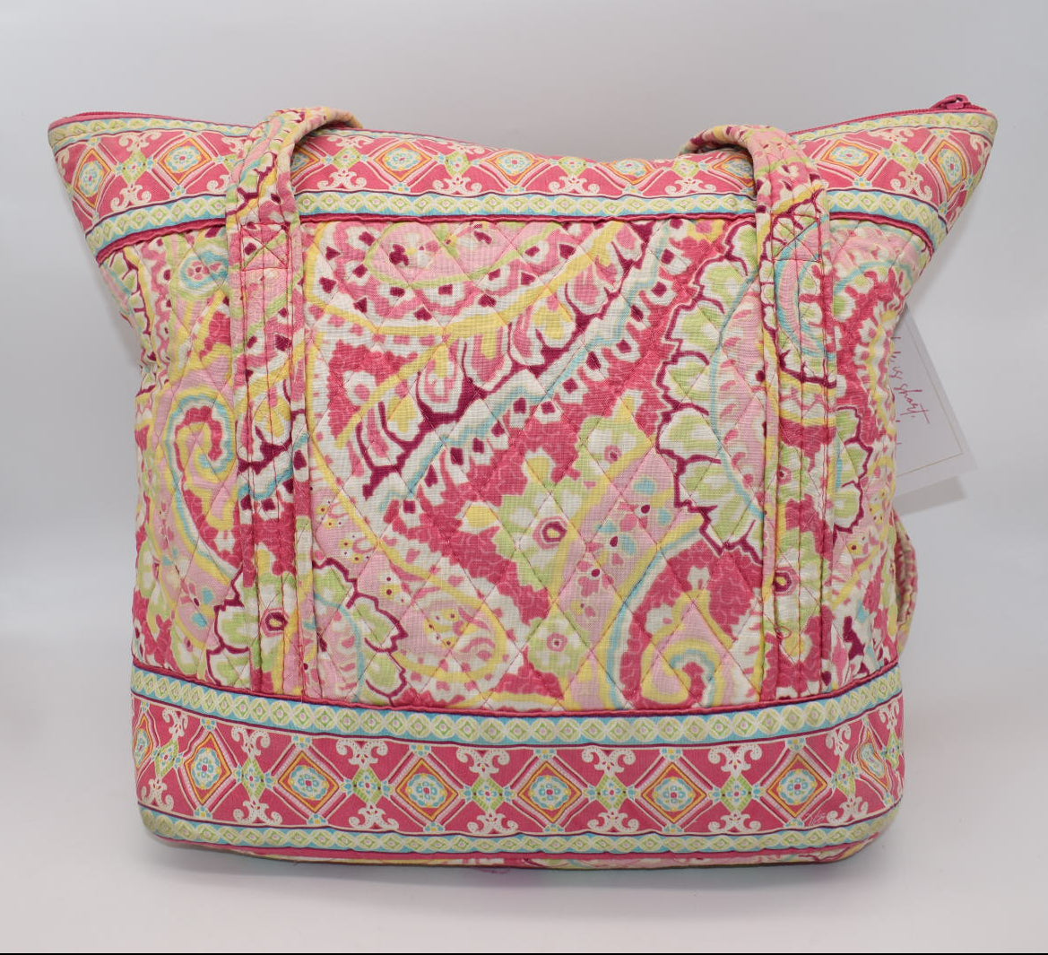 Vera Bradley Villager Tote Bag in "Capri Melon" Pattern