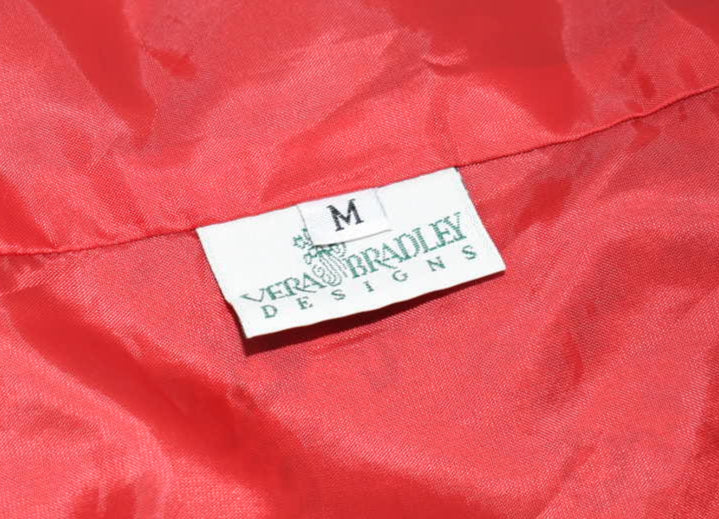 Vintage Vera Bradley Quilted Medium Vest in "Windsor -1995" Pattern