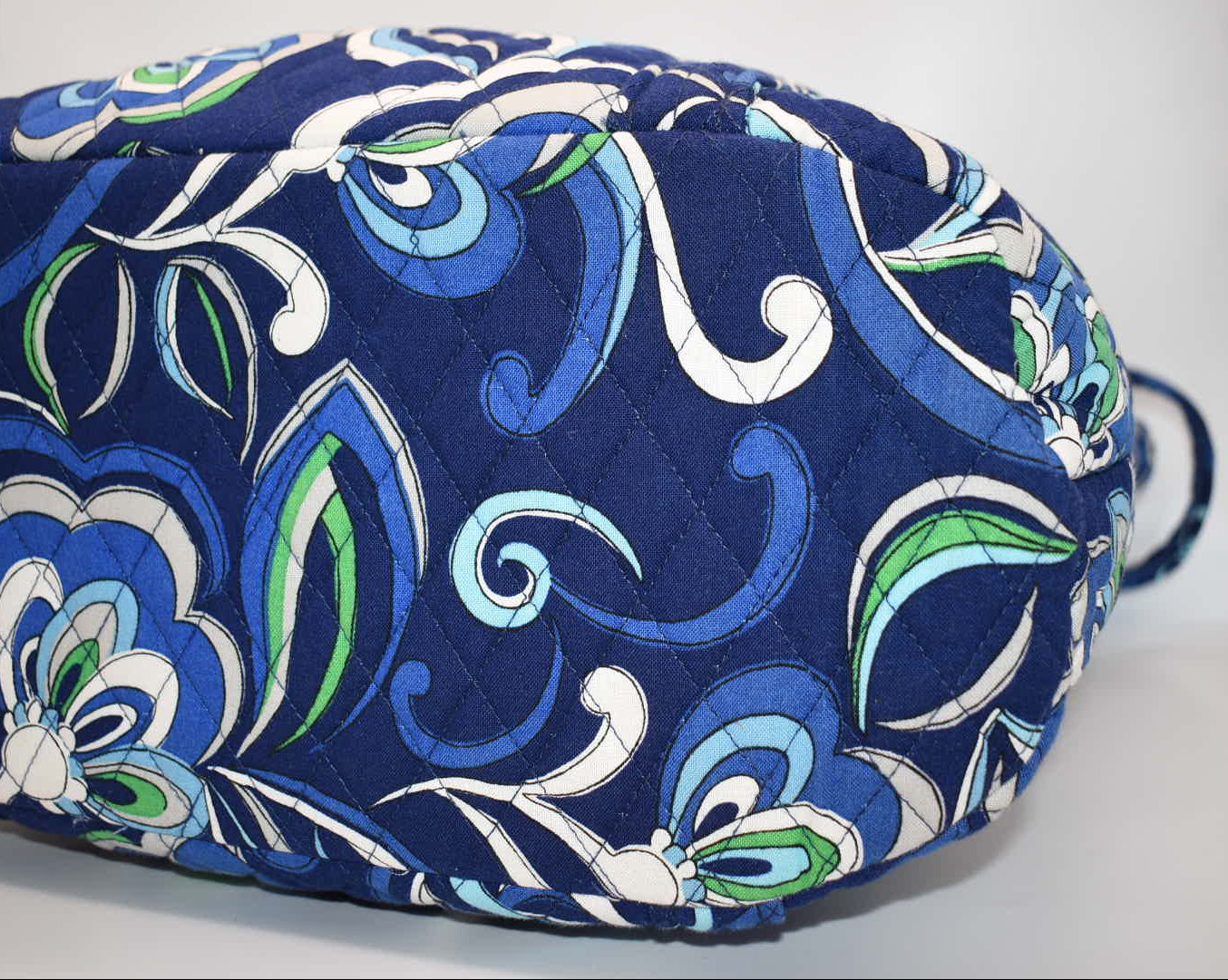 Vera Bradley Large Vera Tote Bag in "Mediterranean Blue" Pattern