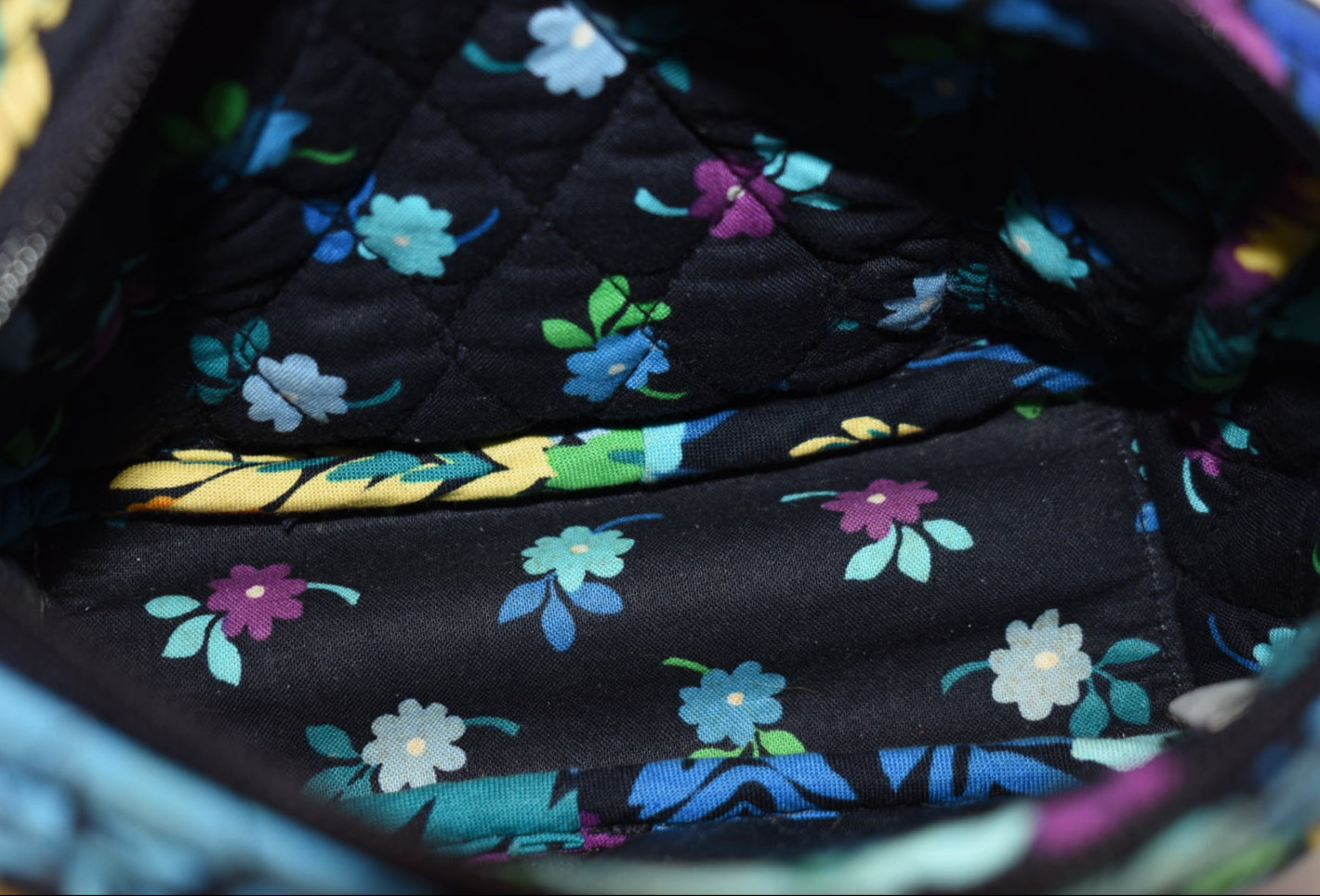 Vera Bradley Mini Chain Bag in "Midnight Blue" Pattern