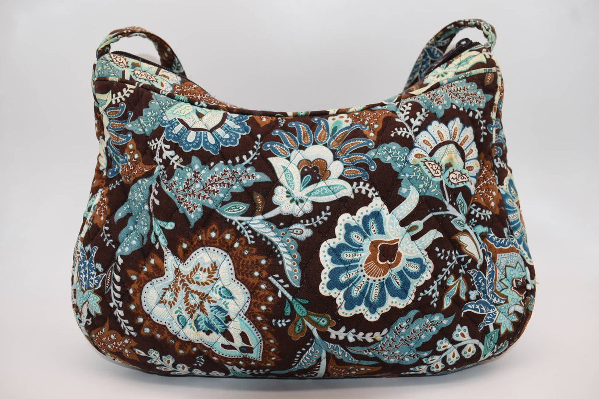 Vera Bradley Hobo Shoulder Bag in "Java Blue" Pattern