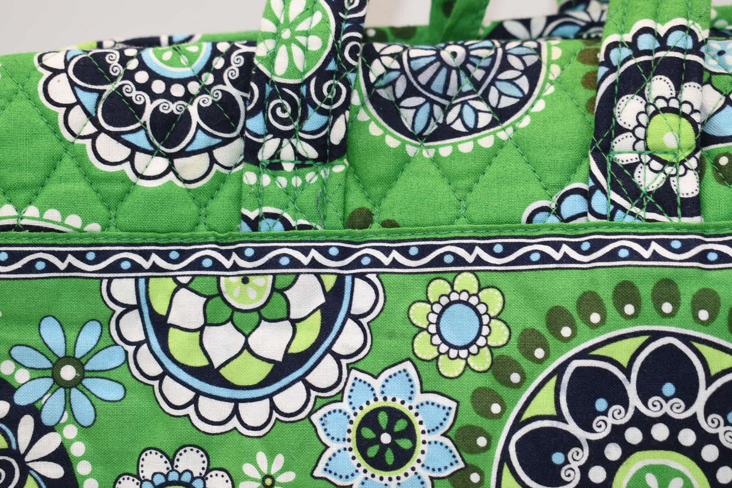 Vera Bradley Travel Cosmetic & Toiletries Organizer in "Cupcake Green" Pattern