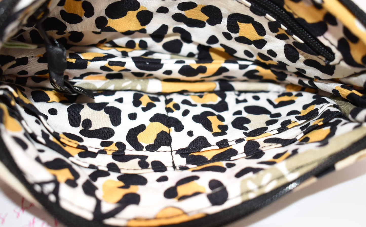 Vera Bradley Quilted Cotton Wristlet/ Mini Bag in "Go Wild" Pattern