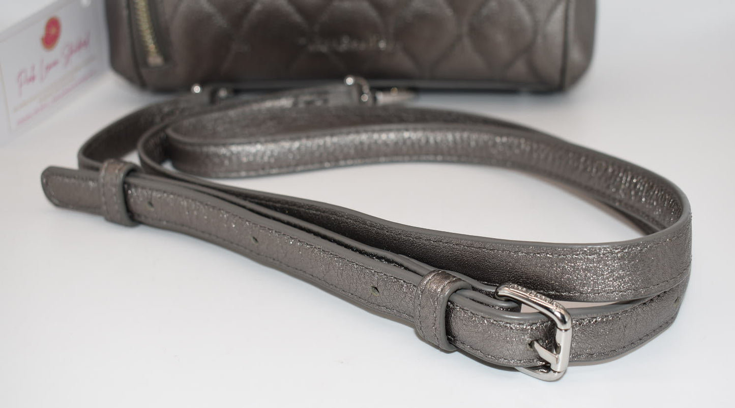 Vera Bradley Mini Marlo Leather Crossbody Satchel Bag in Caspian Sea