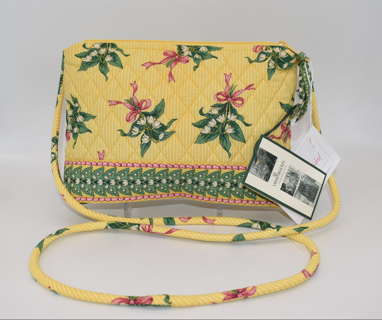 Vera Bradley Petite Shoulder / Crossbody Bag in "New Hope-Yellow" Pattern