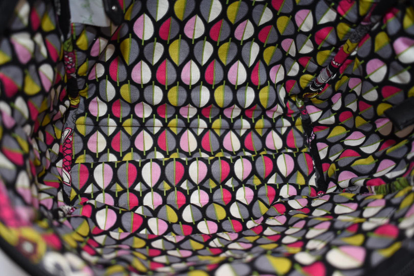 Vera Bradley Trimmed Satchel Bag in "Moon Blooms" Pattern