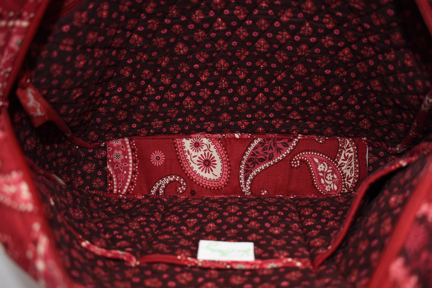 Vera Bradley Laptop/Commuter Bag in "Mesa Red" Pattern