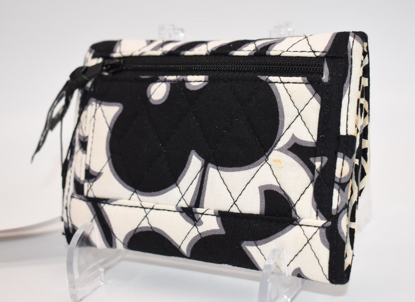 Vera Bradley Compact Trifold Wallet in "Day & Night" Pattern