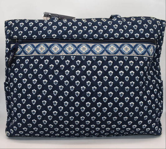 Vera Bradley Laptop /Work Tote Bag in "Nantucket Navy" Pattern