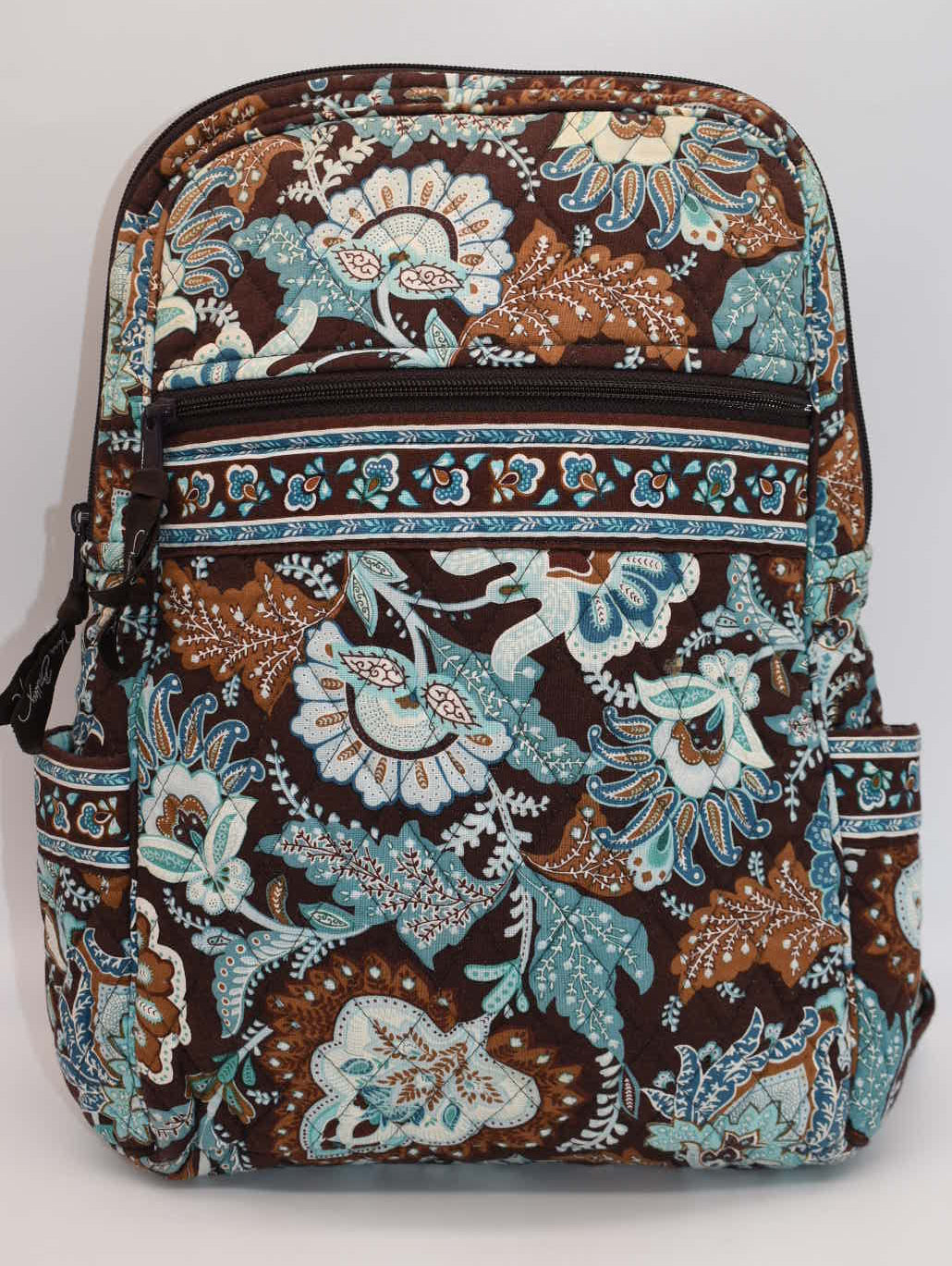 Vera Bradley Quilted Small Ultimate Backpack in "Java Blue" Pattern