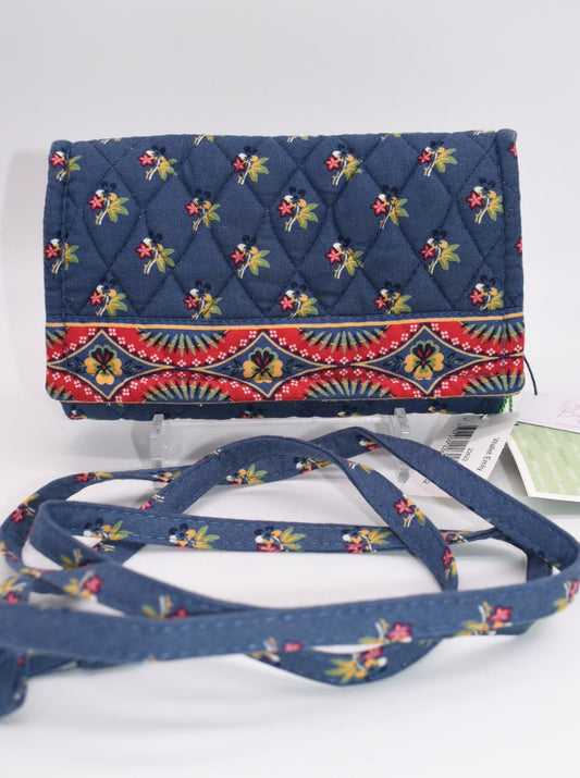 Vera Bradley Strap Crossbody Wallet in "Emily -2004" Pattern