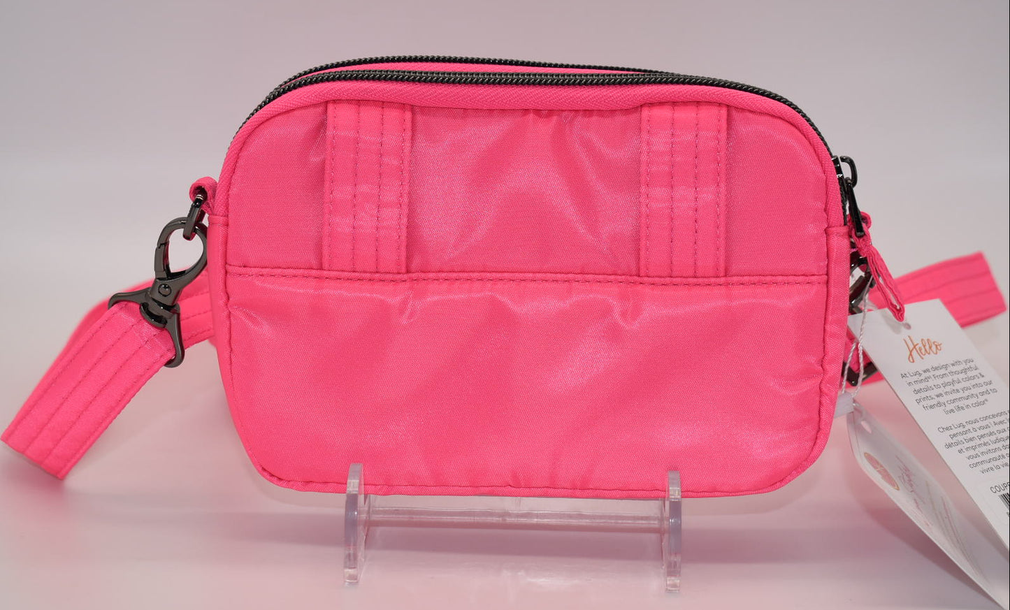 Lug Coupe SE Convertible Crossbody Bag in Magenta