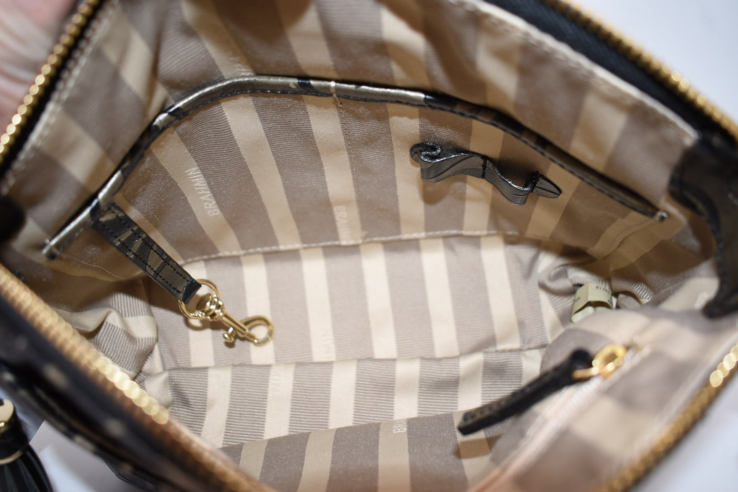 Brahmin Mini Duxbury Crossbody Bag in Mirage Taupe