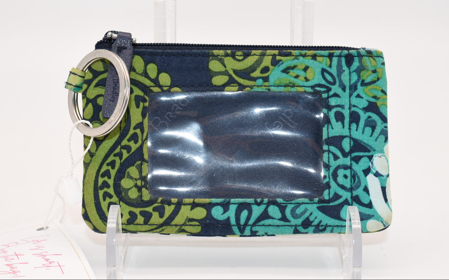 Vera Bradley Zip ID Case in "Caribbean Sea" Pattern