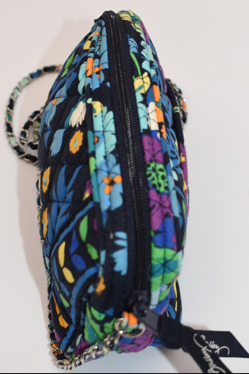 Vera Bradley Mini Chain Bag in "Midnight Blue" Pattern