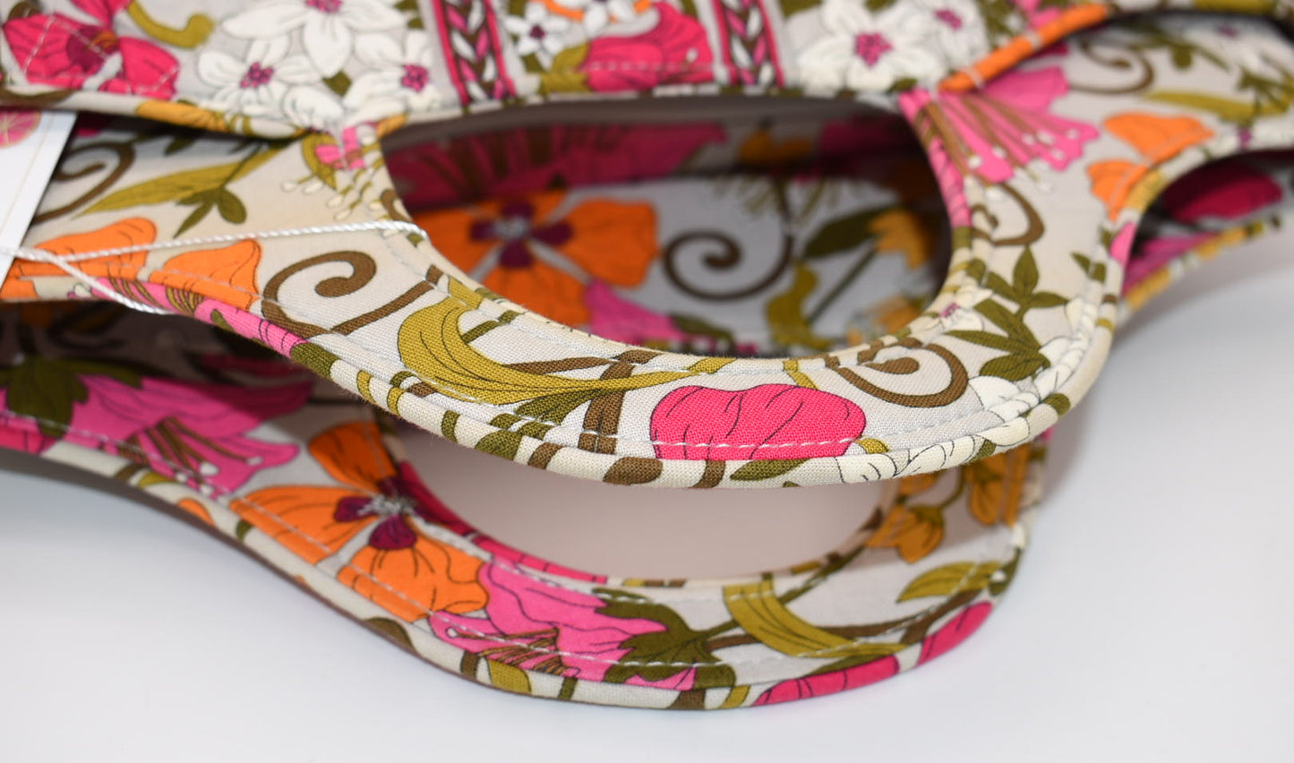 Vera Bradley Abby Top-Handle Tote Bag in "Tea Garden" Pattern