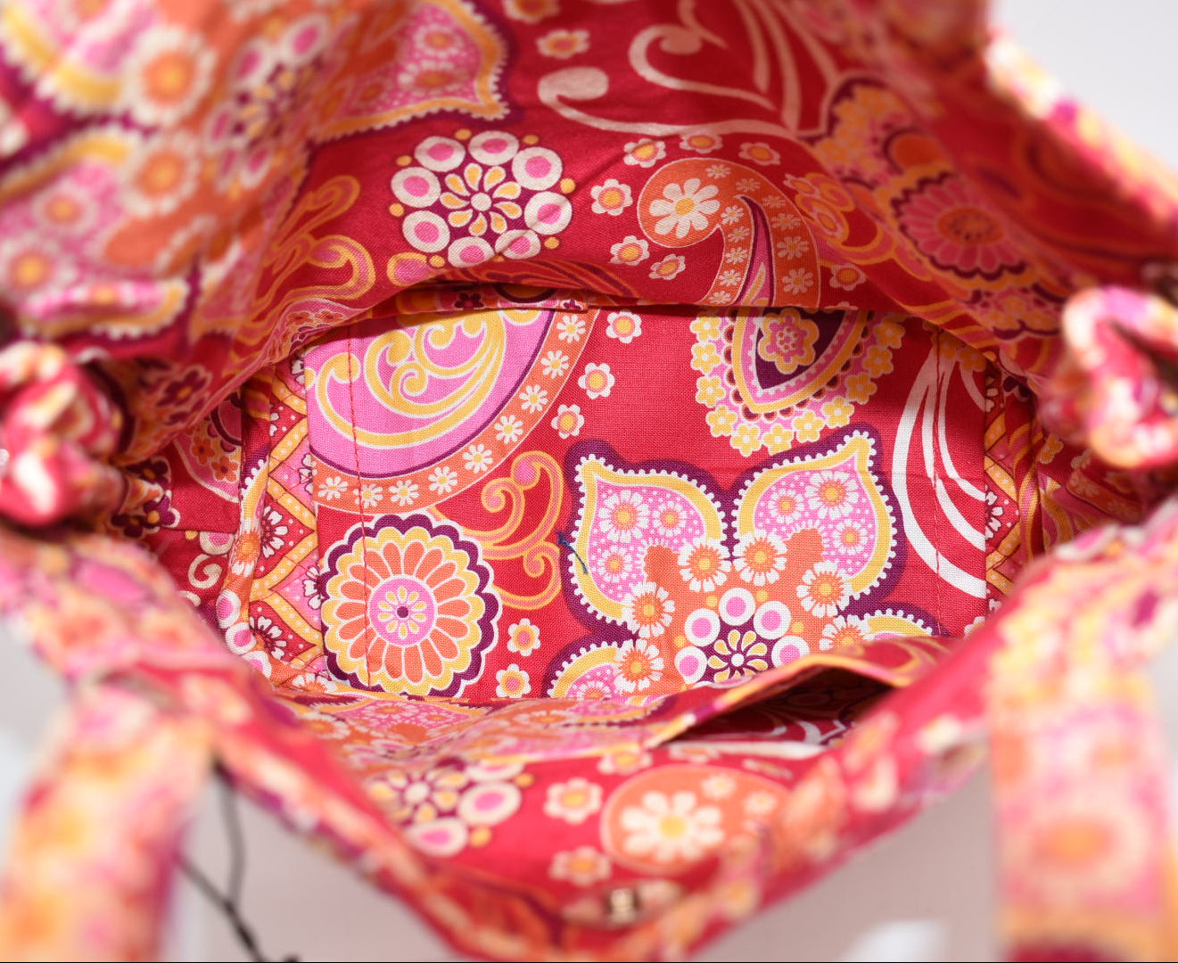 Vera Bradley Sherry Tote Bag in "Raspberry Fizz" Pattern