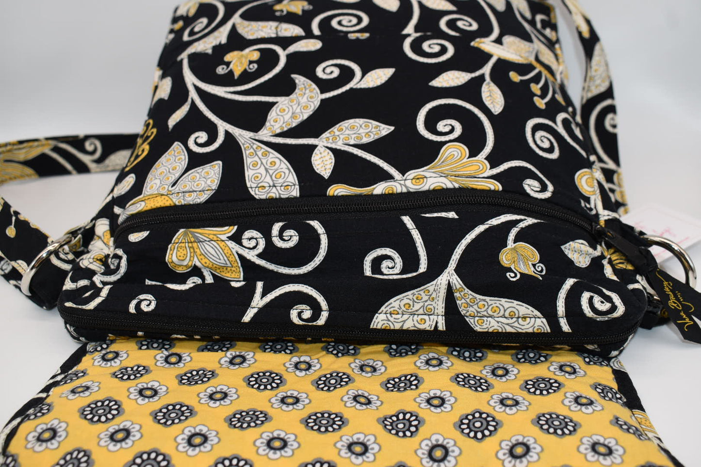 Vera Bradley Mailbag Crossbody Bag in "Yellow Bird" Pattern