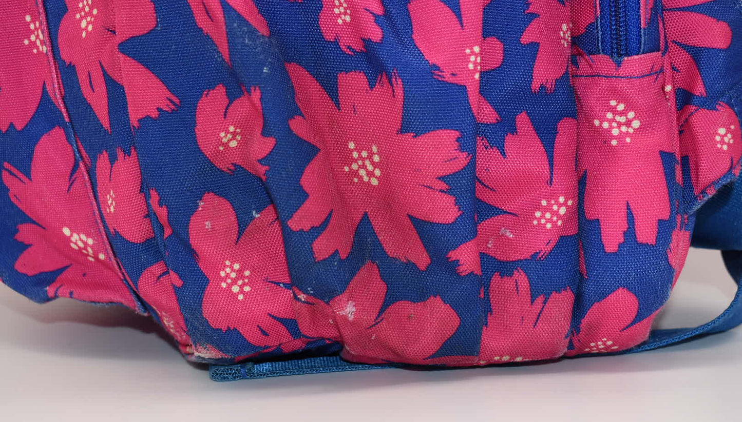 Vera Bradley XL Lighten Up Campus Backpack in "Art Poppies" Pattern