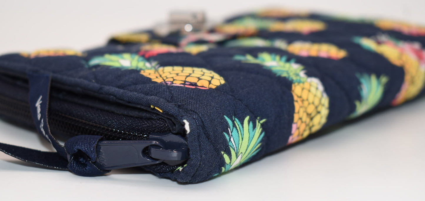 Vera Bradley RFID Turnlock Wallet in "Toucan Party" Pattern