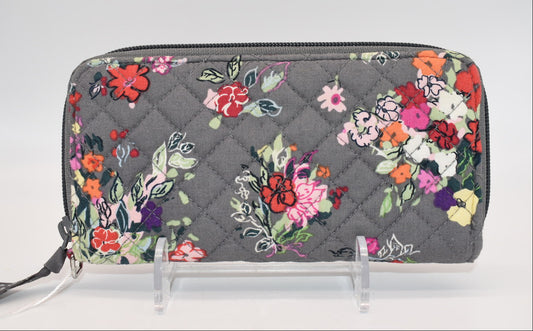 Vera Bradley RFID Accordion Wallet /Wristlet in "Hope Blooms" Pattern