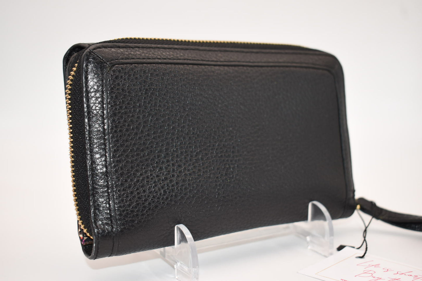 Vera Bradley Quilted Leather Ultimate Wristlet Wallet in Black